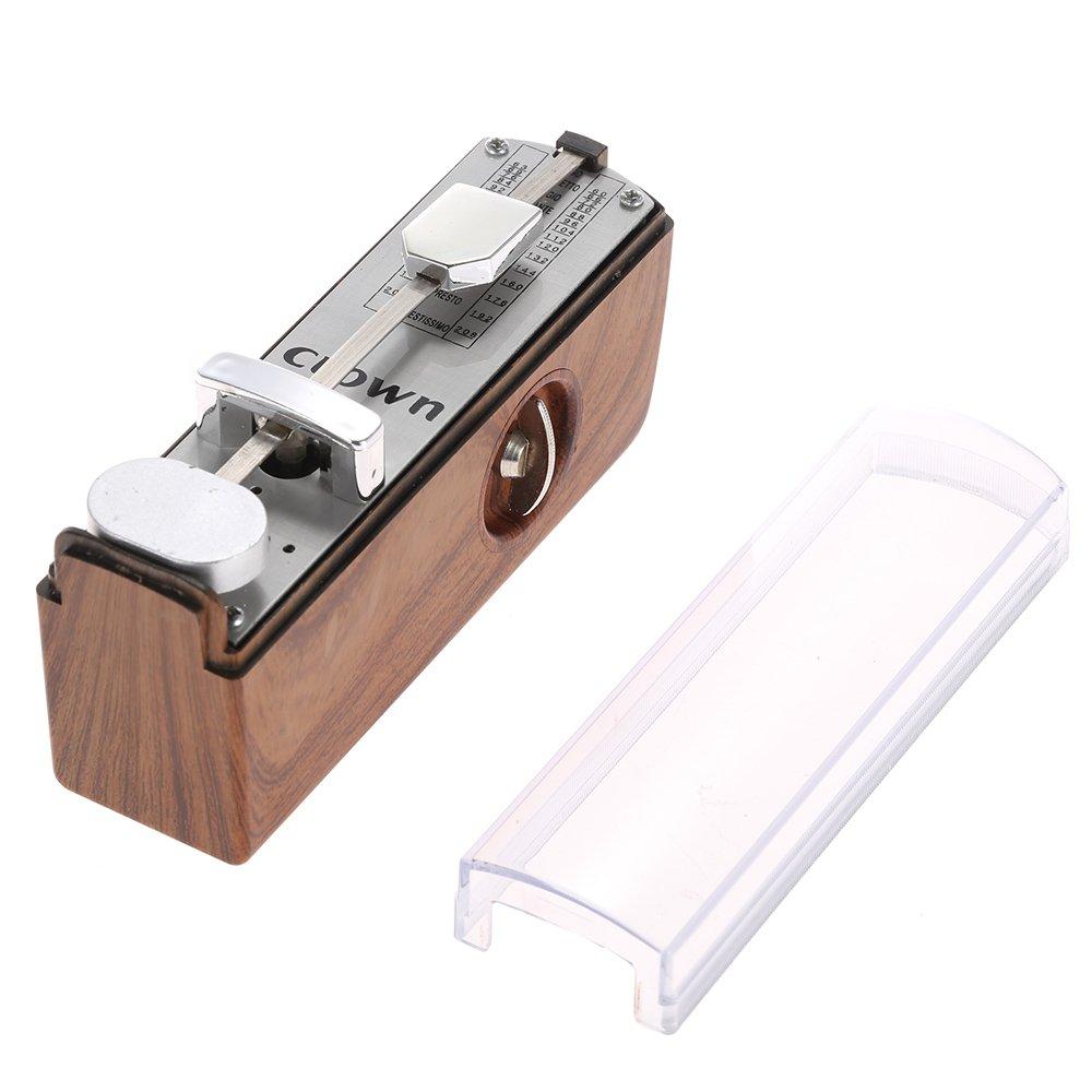 Btuty Portable Mini Mechanical Metronome 11cm Universal for Piano Guitar Violin Ukulele and Chinese Instruments