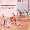 For Adjustable Laptop Stand Foldable Aluminum Alloy Notebook Stand Base Portable Non-slip Raising Cooling Support Laptop Bracket