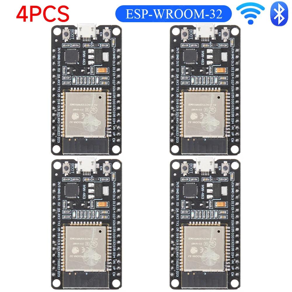 1-10PCS ESP32 WROOM-32 Development Board TYPE-C CH340C/ CP2102 Micro Modules WiFi+BT Ultra-Low Power Dual Core Wireless Modules