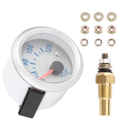 52mm 2 Uniwersalny Samochodowy Silnik Cyfrowy Niebieski LED Wskaźnik Temperatury Wody 40 120 stopni Celsjusza Zakres