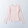 Spicy Girl Versatile Long-Sleeve Women's T-Shirt - Spring/Autumn, Comfortable Base Layer, Round Neck, Slim Fit