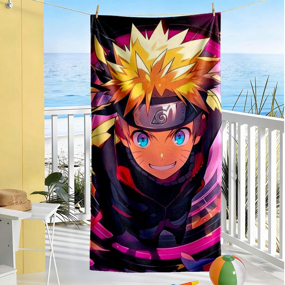 Naruto Beach Towel Super Soft & Absorbent Comfortable Lightweight