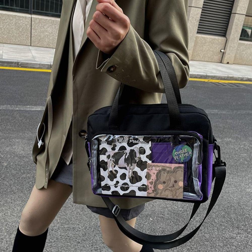 

Сумка через плечо прозрачный карман Itabag Cross Body Anime Expo Ita Bag Cotton Doll Bag Unisex