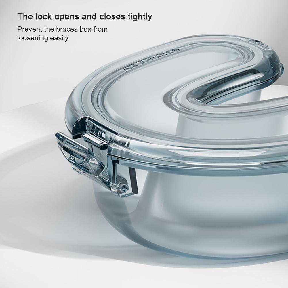 Invisible Braces Storage Box Portable Orthodontic Appliance Transparent Soaking Box Dentures Steel Teeth Denture Storage Box