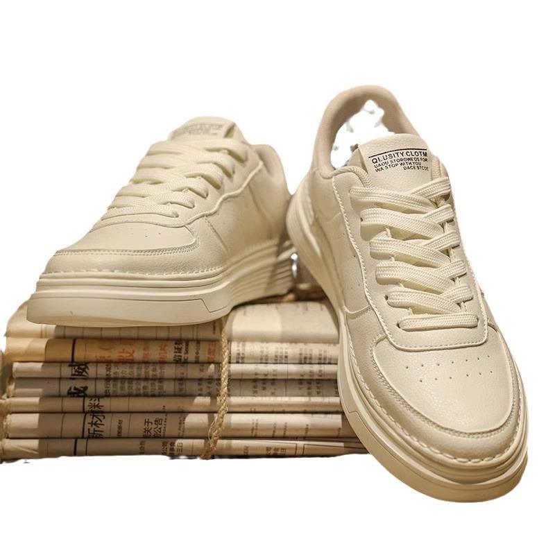 Małe białe buty Męskie buty Męskie oddychające wysokiej klasy codzienne skórzane buty Uniwersalne buty do deskorolki Sportowe