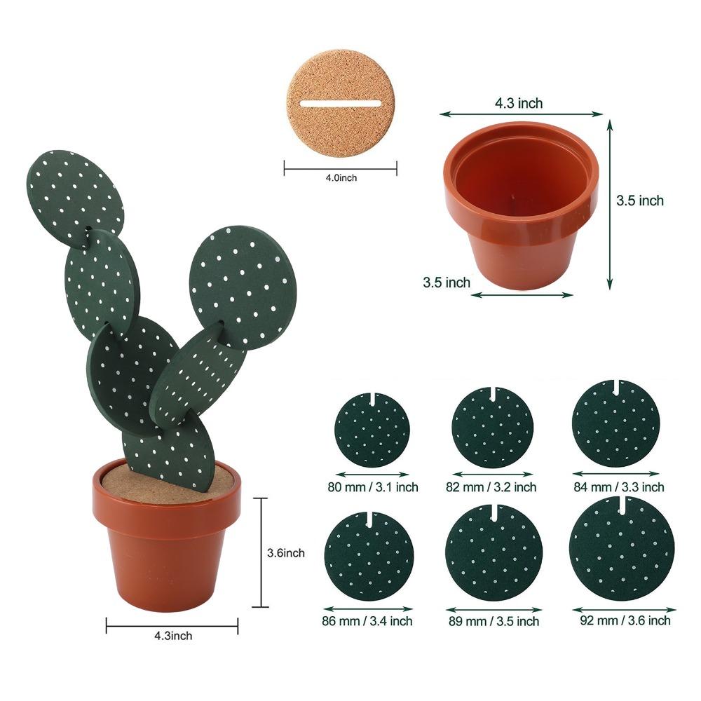 6Pcs Heat Isolation Layer Tea Cup Mat Lightweight Table Ornament  Desktop Tea Cup