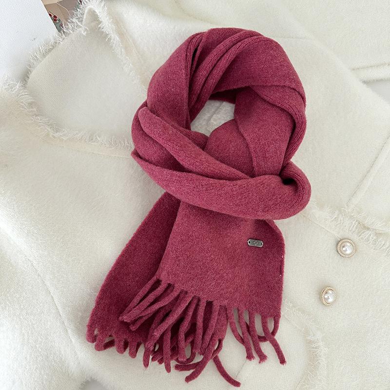 Weicher Damen-Langquastenschal für Paare Warmer Strickschal für Herbst und Winter