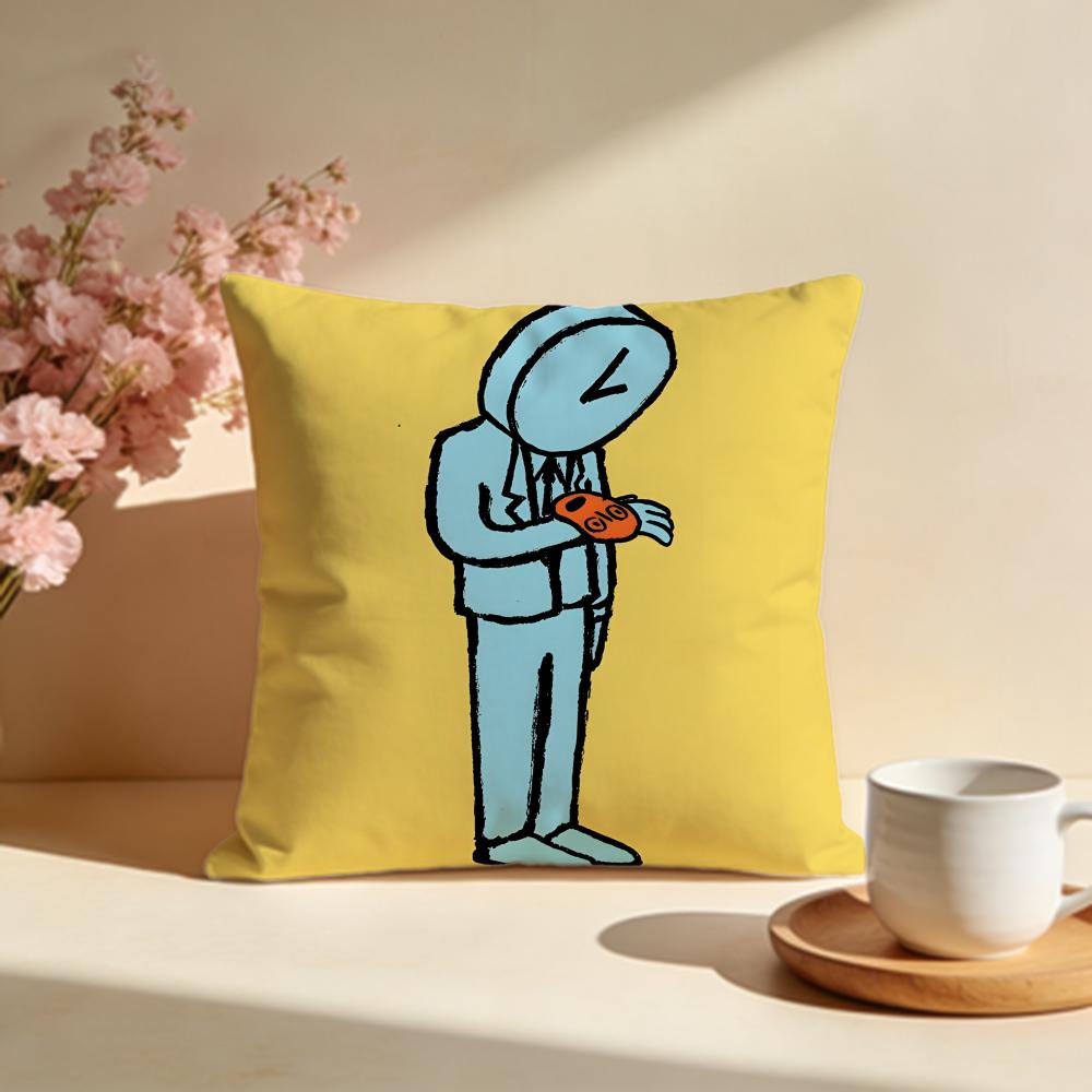 Fashion JJean Jullienful Cushion Cover Stylish Washable Pillow Cover Ideal for Couch Bedroom Car Decoration