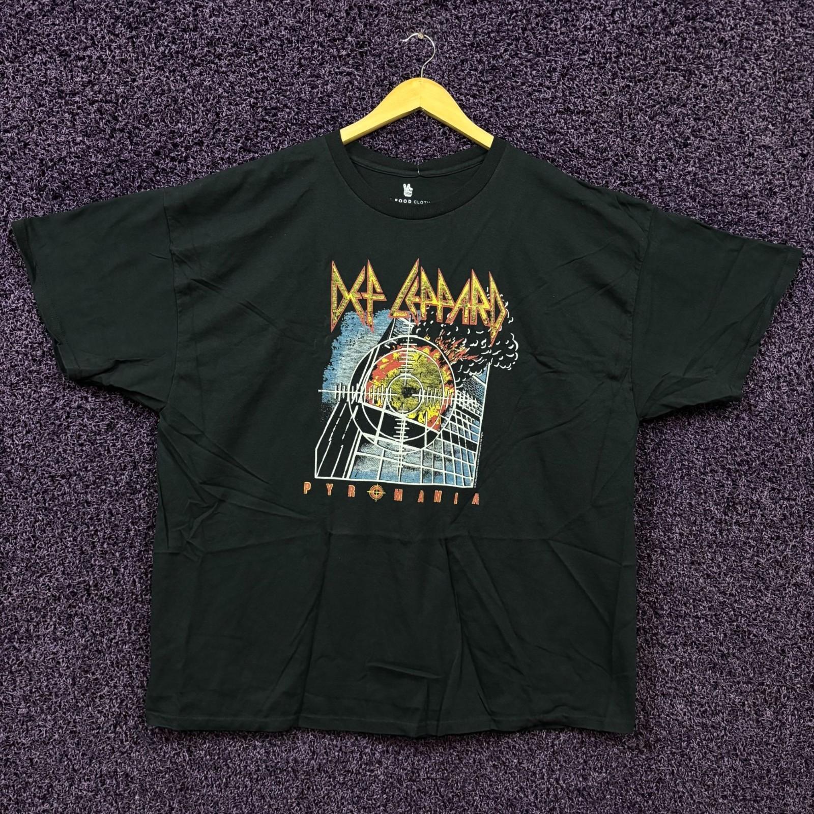 Def Leppard Pyromania Album Cover Heavy Metal T-Shirt XXL S