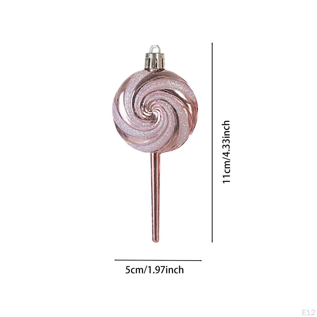 Christmas Candy Lollipop Set Hanging Ornaments Charm Pendants for Party Wedding