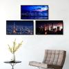 WCIC New City Sunset Landscape Decorative Painting Art Cloth Home Background Wall Decoration Hanging Painting