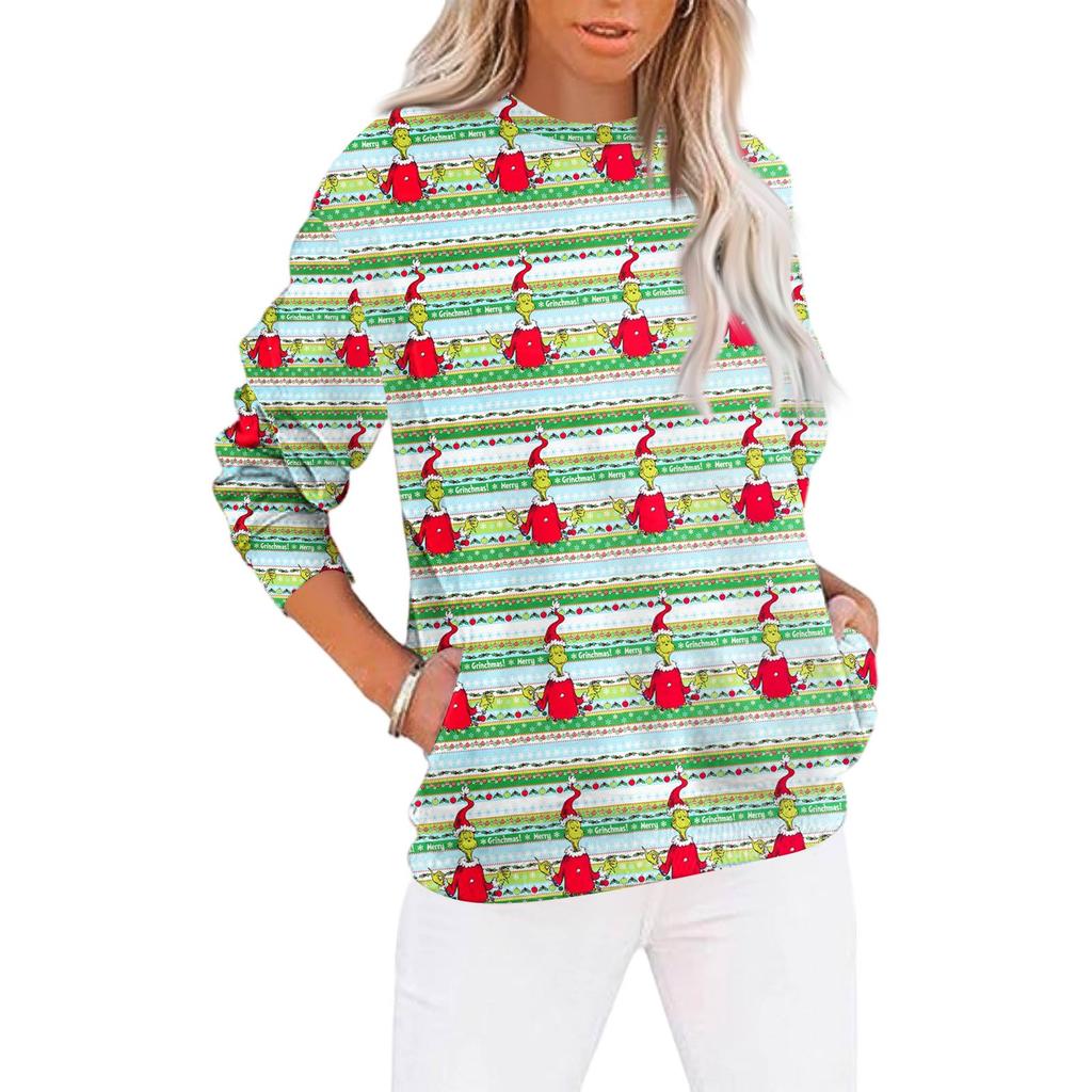 Christmas Sweatshirts For Women Sweater Cute Shirt Fall Pullover Top