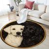 Cartoon Print Round Area Rug,Carpet Rug for Living Room Bedroom Sofa Playroom Decor,Non-slip Floor Mat