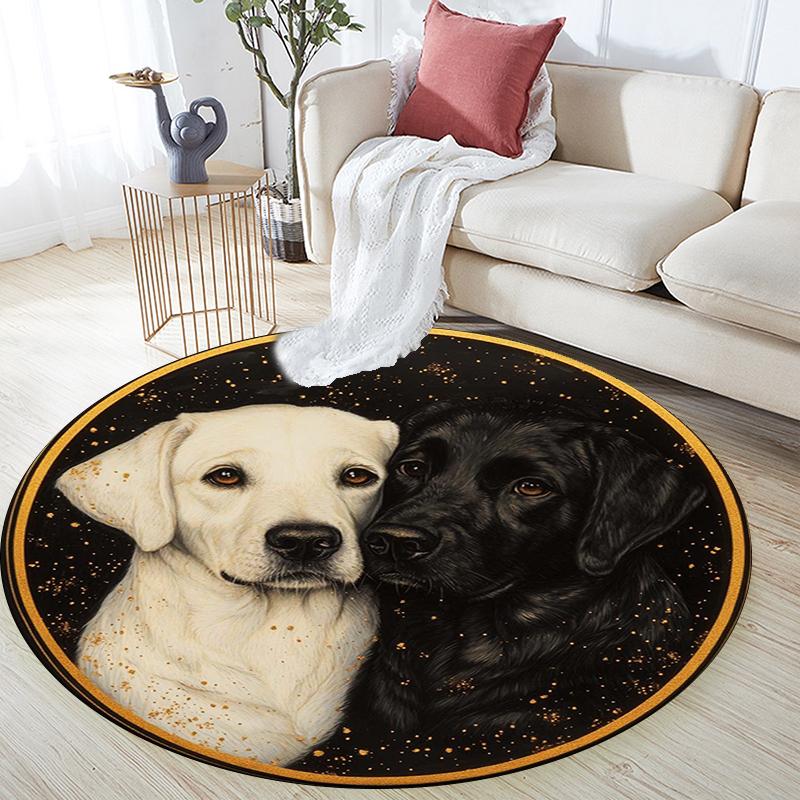 Cartoon Print Round Area Rug,Carpet Rug for Living Room Bedroom Sofa Playroom Decor,Non-slip Floor Mat