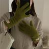 2024 Women's Winter Knit Fingerless Touchscreen Cycling Gloves – Korean Style