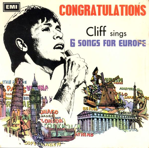 

7inch Record CLIFF RICHARD - Congratulations SEG8540 Columbia 1968 UK Pop Used