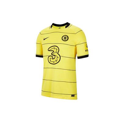 Football Sports Short Sleeve Jersey Fan Version 21-22 Season Chelsea Away Men Tops Opti-Yellow CV7888-732