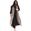 ANNI DESIGNER Women' Rayon Blend Straight Solid Kurta with Pant & Dupatta (Jamana Black Black XXXXXLarge)