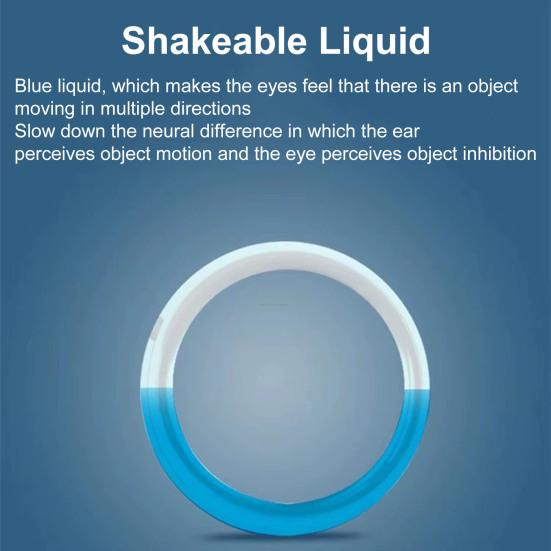 Brille gegen Reisekrankheit, ohne Linse, Flüssigkeit, rutschfest, tragbar, gegen Autokrankheit, für Kinder und Erwachsene, Gaming, Seekrankheit, Flugkrankheit, Übelkeit, Linderung der Brille