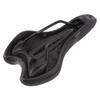 Bike Seat Soft Comfortable Hollow Mountain Bike Cushion Folding Bike Saddle Silicone Black