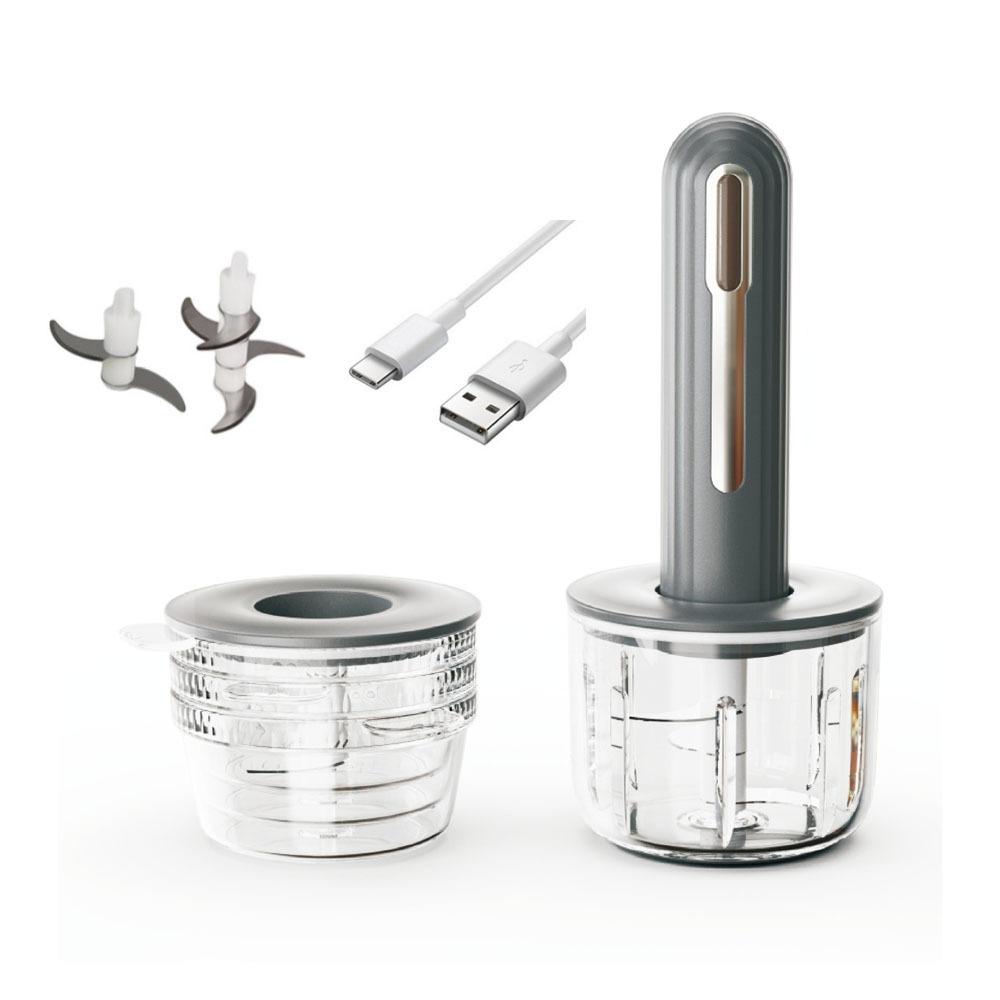 USB Rechargeable Electric Meat Grinder Powerful Motor Baby Food Processor  Salad Making