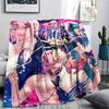 1Pc Chainsaw Man Print Flannel Blanket, High quality Comfortable for All Seasons, Home Decor, Warmth and Comfort, Perfect for Christmas Gifts