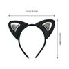 3Pcs Adorable Cat Ear Cosplay Props Set One Size Fits Most Stretchy Headband for Kids Party Favors Performance Costumes