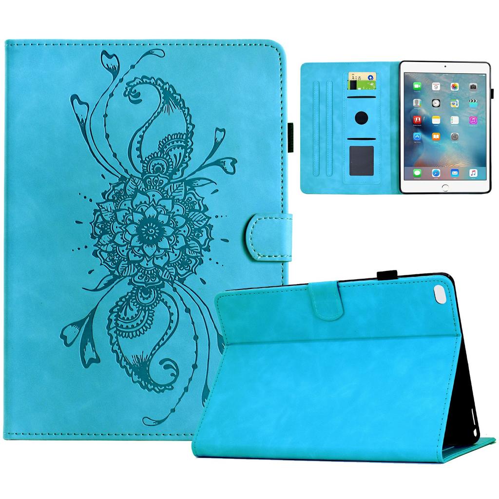 Leather Case For iPad mini (2019) 7.9 Inch/Mini 4/mini 3/mini 2/Mini Mandala Imprinted Tablet Cover with Card Slots