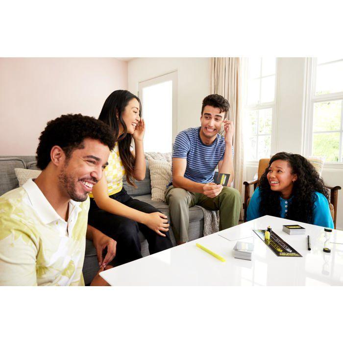 Jeu de société pour adultes - Mattel Games - Pictionary Adults Only - Jeu de dessin - Cartes de pistes