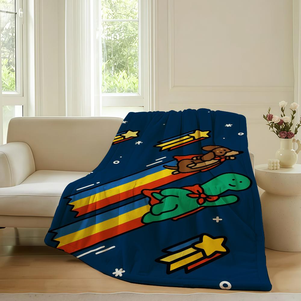 Cartoon Cute Joguman Blanket For Sofa Office Bed Plane Travel Sleep Read Relax Camping Soft And Warm