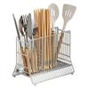304 Stainless Steel Chopstick Holder - Kitchen Countertop Drainage Storage Rack for Utensils,Modern Chopstick & Spoon Organizer