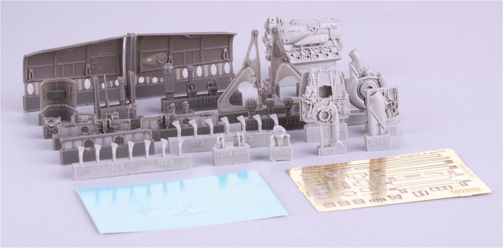 Eduard 1/48 Big Thin Messerschmitt Bf109F Teile-Set (für Eduard) Kunststoffmodellbauteile EDUSIN648114