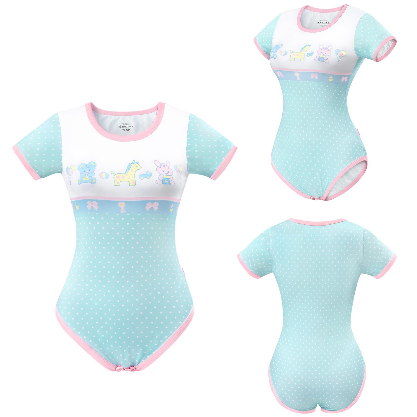 

LittleForBig Adult Romper [Baby Parade] Smooth and Silky Feel Pajama Bodysuit, Size XXXXL