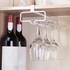 Under Cabinet Single Row Wine Glass Holder Reusable Stemware Glass Holder For Champagne Glass
