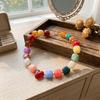 Colorful Heart Pendant Choker Square Candy Neck Chain Fashion Resin Beaded Necklace  Date