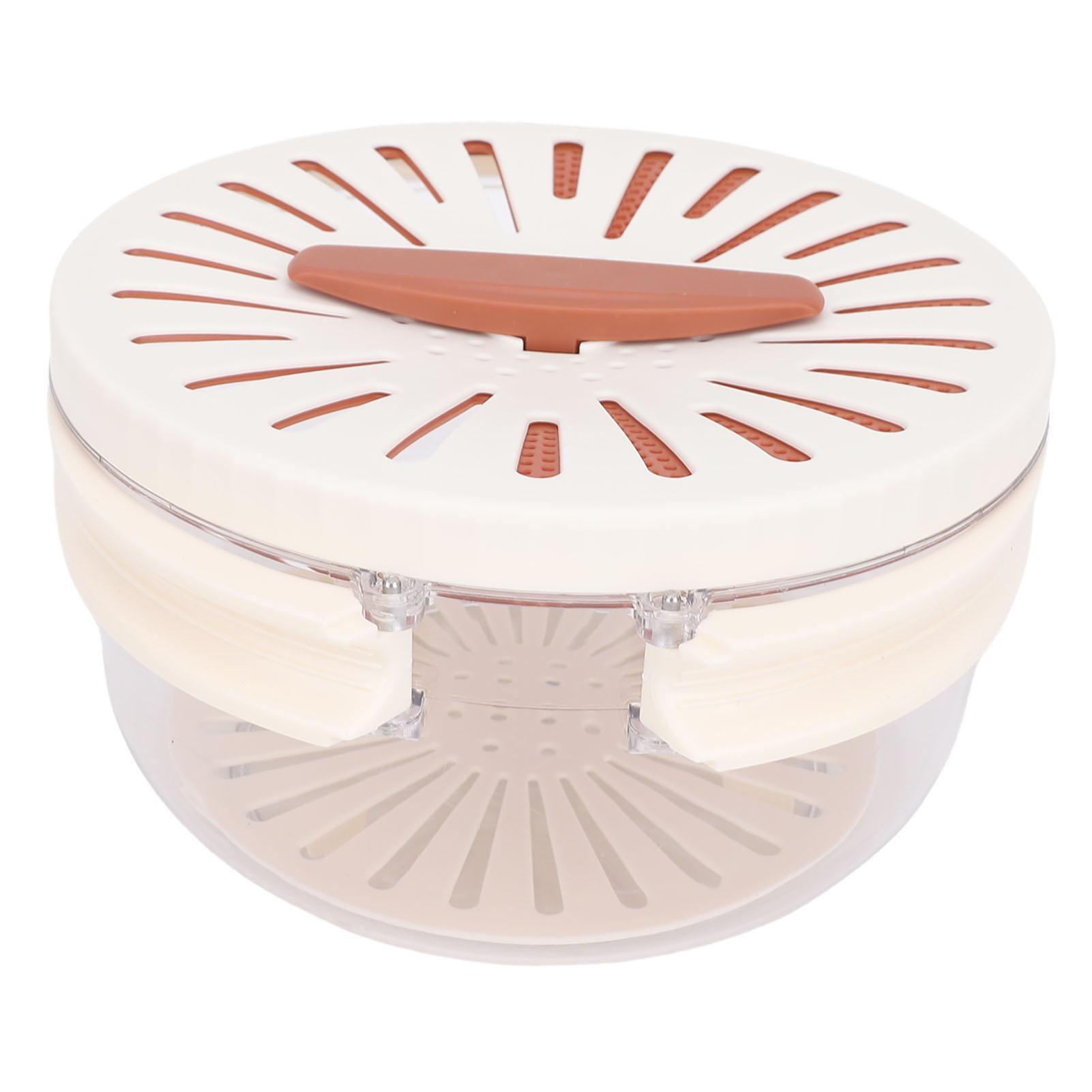 Миска для мытья фруктов с ситом и крышкой Утолщенная корзина-дуршлаг Контейнер для хранения на кухне Складная ручка