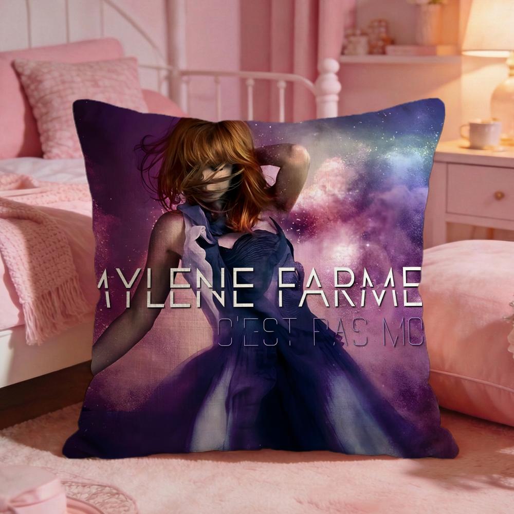 Singer MMylene Farmer Cushion Cover Premium Comfort Reversible Pillow Cove Two In One Design For Any Room Car Interior