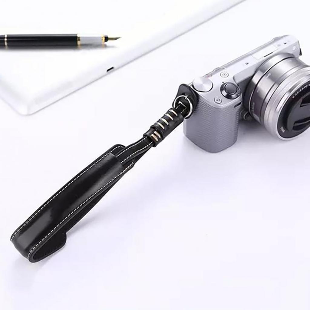 Rutschfeste Kamera-Handgelenkschlaufen Verstärkter Leder-Handgriff Perfekt für professionelle Fotografen Bequemes Aufnehmen