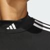 Adidas Jay3lle Three Stripe Mock Neck Long Sleeve T-Shirt Women Tops Black IT0871
