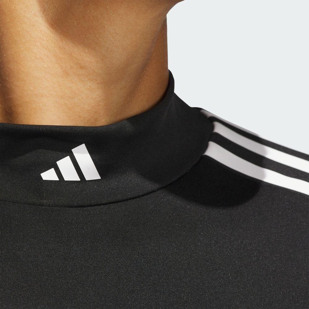 Adidas Jay3lle Three Stripe Mock Neck Long Sleeve T-Shirt Women Tops Black IT0871