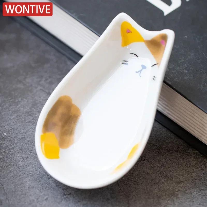 Japanischer Stil Keramik winziger Teller Kreativität Zuhause Restaurant Sojasauce Essig Senf Würze Tier Keramikschale Küche