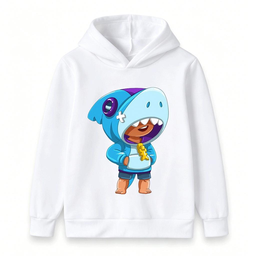 Kids Boys Girls Cartoon Shark Hoodie Cute Animal Cosplay Pullover Casual Lightweight Long Sleeve Sweatshirt for Toddlers