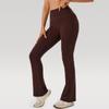 Women's High Waist Slimming Flare Yoga Pants - Butt Lifting Cropped Fitness & Running Trousers
