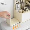 Stationery Holder for Desk Perforated Board Storage Rack, Wall Mount Shelf Office Desktop Clutter Management Supplies Book, Multi-Functional Organizer