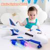New Oversized Inertial Passenger Plane Toy Fall-Resistant Music Light Effect Simulation Airplane Model Children'S Christmas Gift