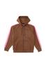 Mikina FULLZIP HOODIE A15731RDQAK XL Hnědá 78V Pánská na zip