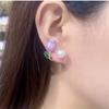 Fashion Korean enamel  Tulip ear stud Earrings  for Women Girl Gift Jewelry Wholesale