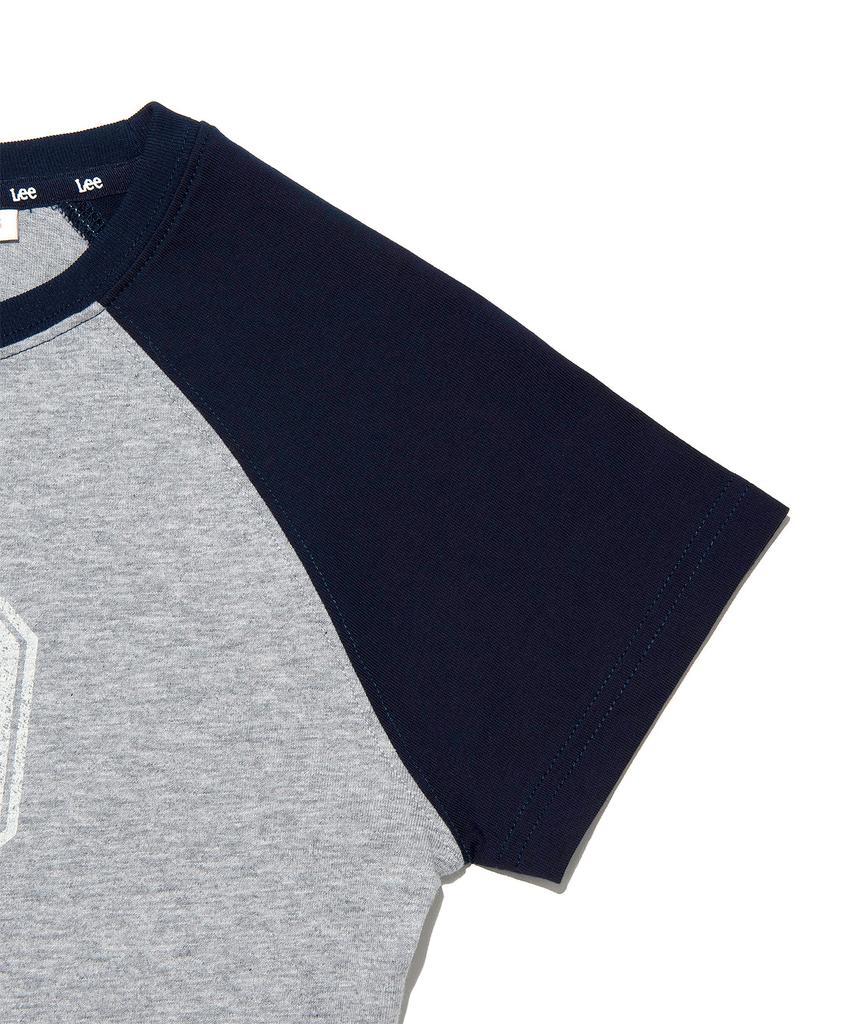 LEE Women Raglan Typo T-Shirt Gray