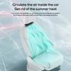 Car Rear Pillow Fan Usb Plug-in Car Seat Fan 3 Speed Adjustable Car Headrest Cooling Air Fan Portable