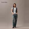 Calvin Klein Jeans Women's Ribbed Round Neck Short Sleeve Tee
